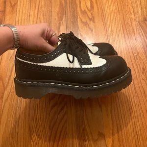 Tuexedo Chunky Platform Docs : 3989 BEX SMOOTH LEATHER BROGUE SHOES